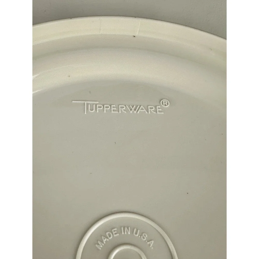 Vtg Tupperware Almond Serve-it All 3 Pieces 1531-3 1532-4 1533-3 Tiered Dish